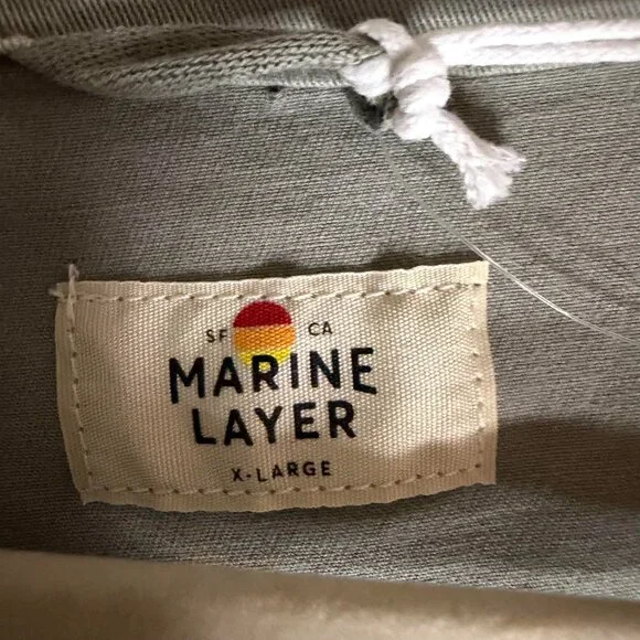 Marine Layer Freya Button Up Utility Jacket Minimalist Work - NWT - XL